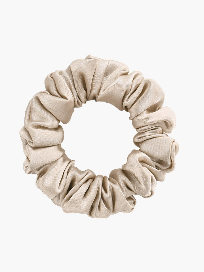 SilkSilky SE 19Momme Rent Silke Scrunchie Beige 004