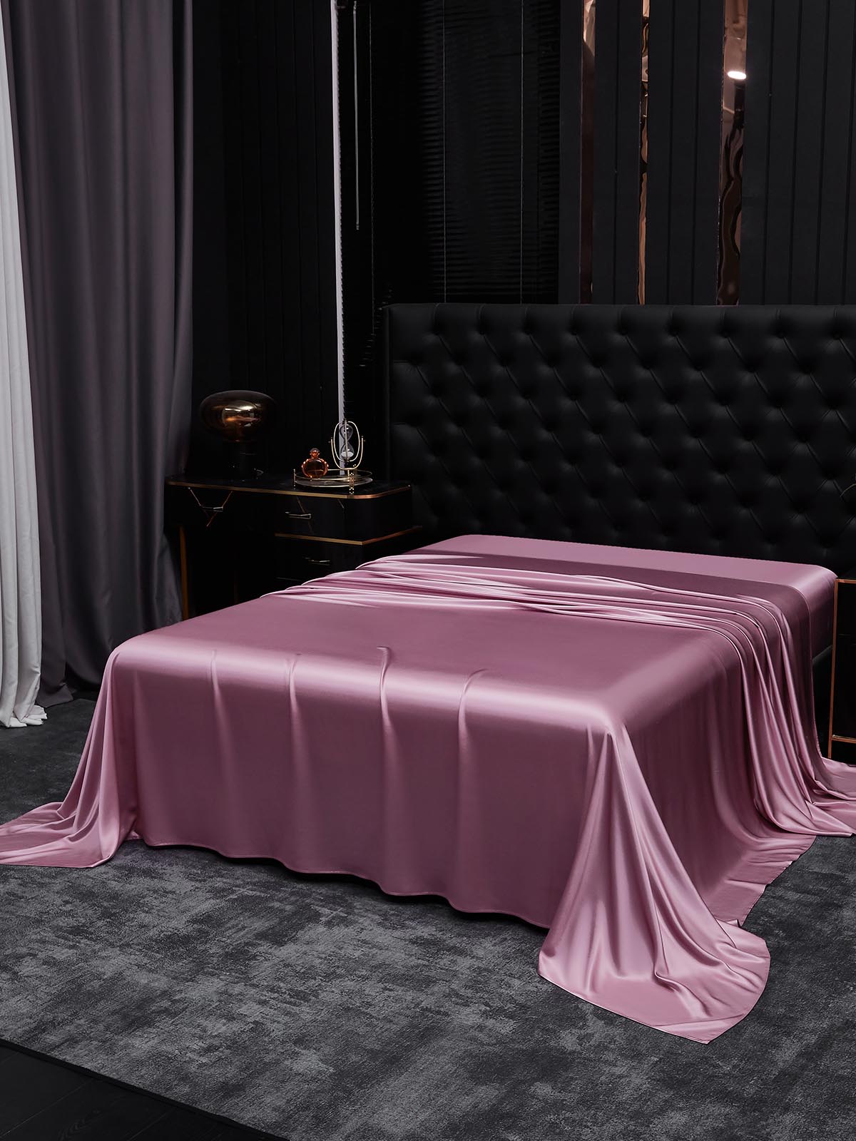 [Mauve Orkidé] SilkSilky-SE 22Momme Rent Silke Sheet 002
