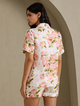[Vit Pion] SilkSilky-SE Short Sleeve Notch Collar Dam Pyjama 002