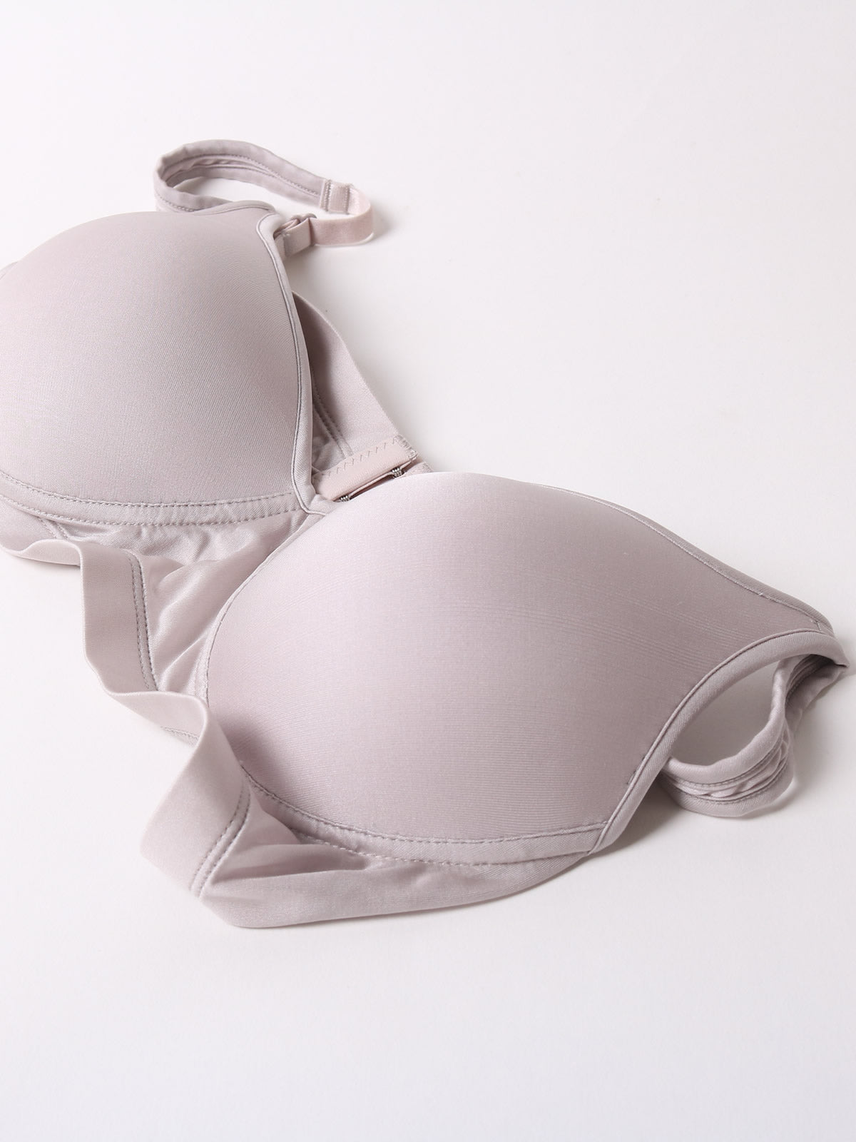 [Grå] SilkSilky-SE Silke Stickad Bra 005