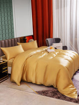 [Champagne] SilkSilky-SE 25Momme Bäddset 006