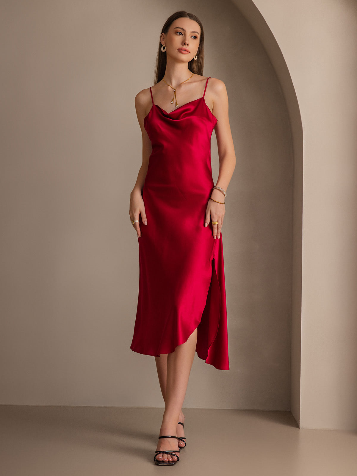 [Vin] SilkSilky-SE 19Momme Rent Silke Dress 006