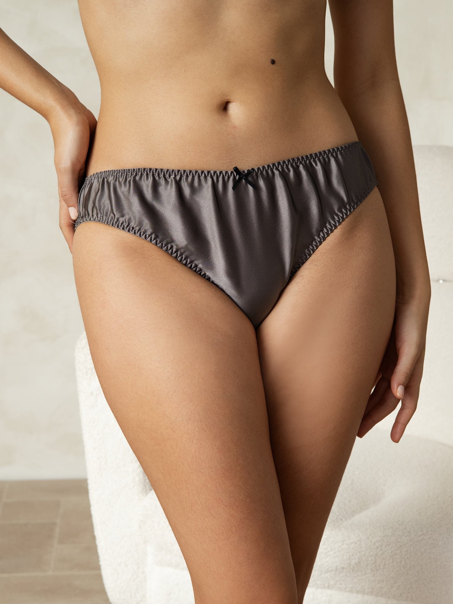 [Grå] SilkSilky-SE Rent Silke Panty 004