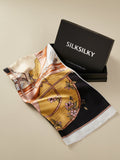 SilkSilky SE Rent Silke Scarf Svart 001