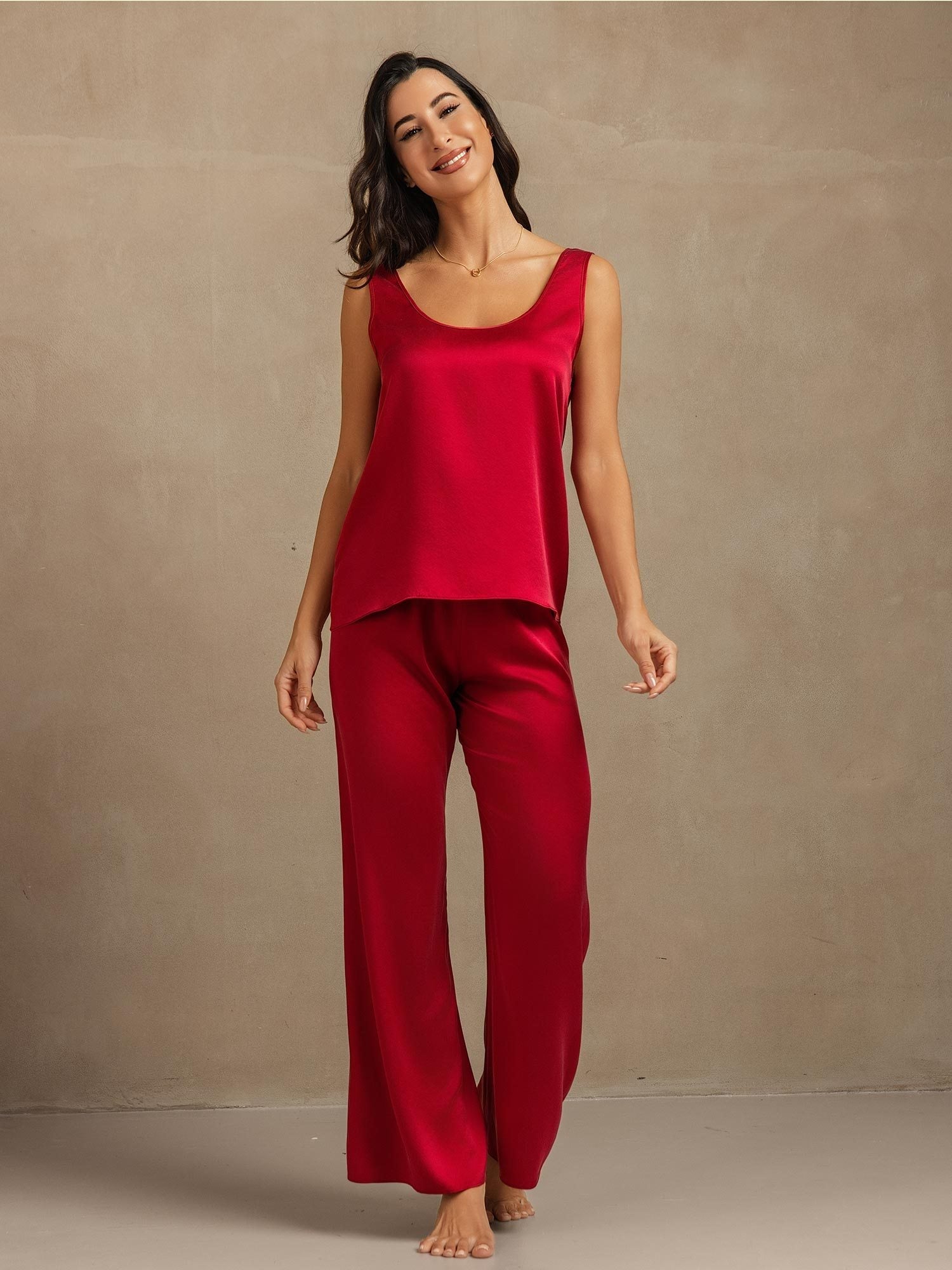 [Vin] SilkSilky-SE 19Momme Silke Womens Pajamas 005,