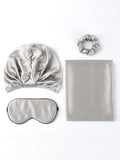 SilkSilky SE 19Momme Rent Silke Pillowcase Set Silver 004