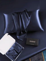 [Mörkblå] SilkSilky-SE 30Momme Rent Silke Pillowcase 005