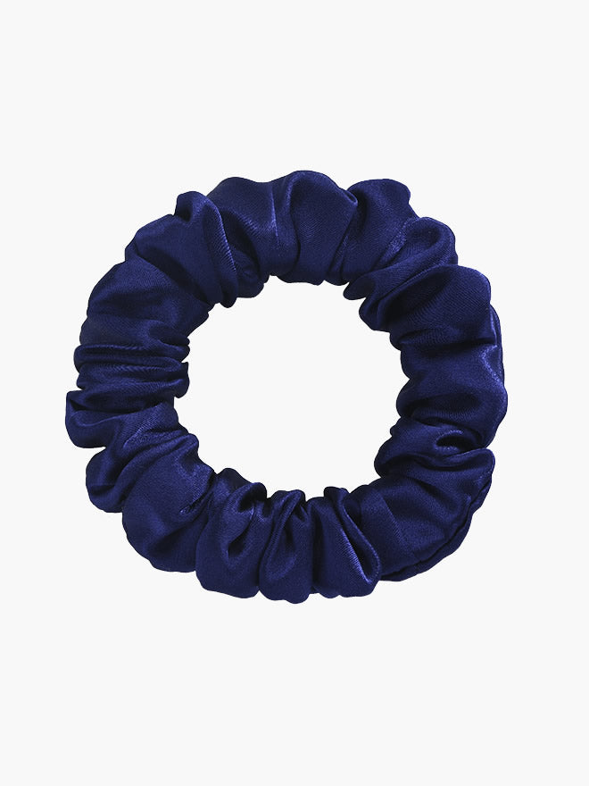 [Mörkblå] SilkSilky-SE 19Momme Rent Silke Scrunchie 004