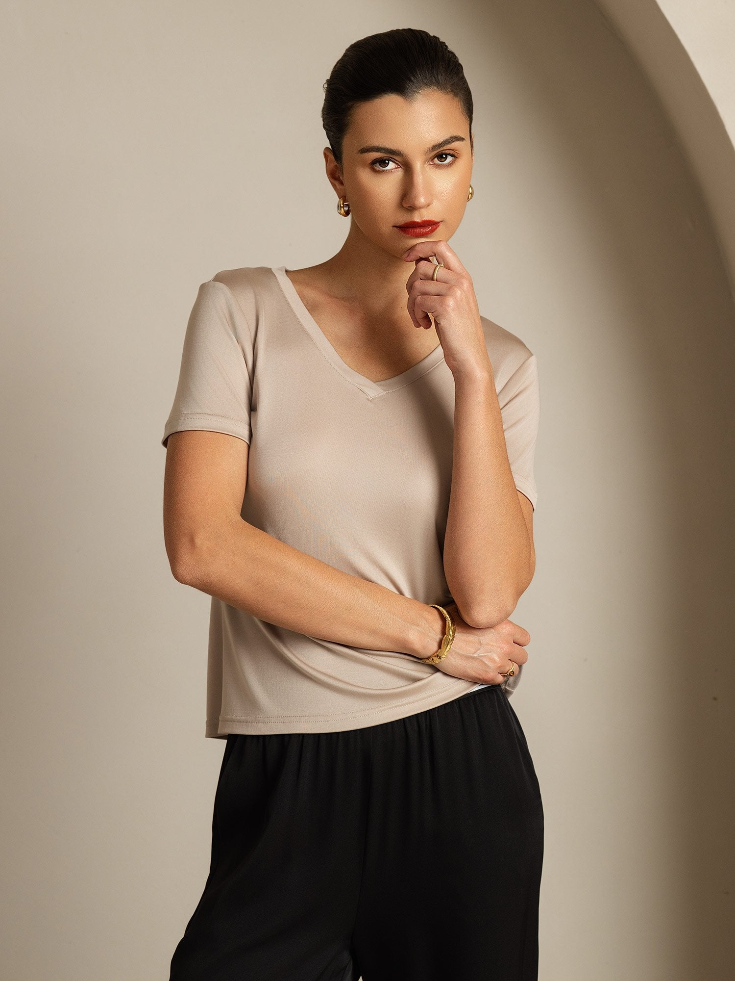 [Ljuskaki] SilkSilky-SE Rent Silke Womens T-Shirt 007
