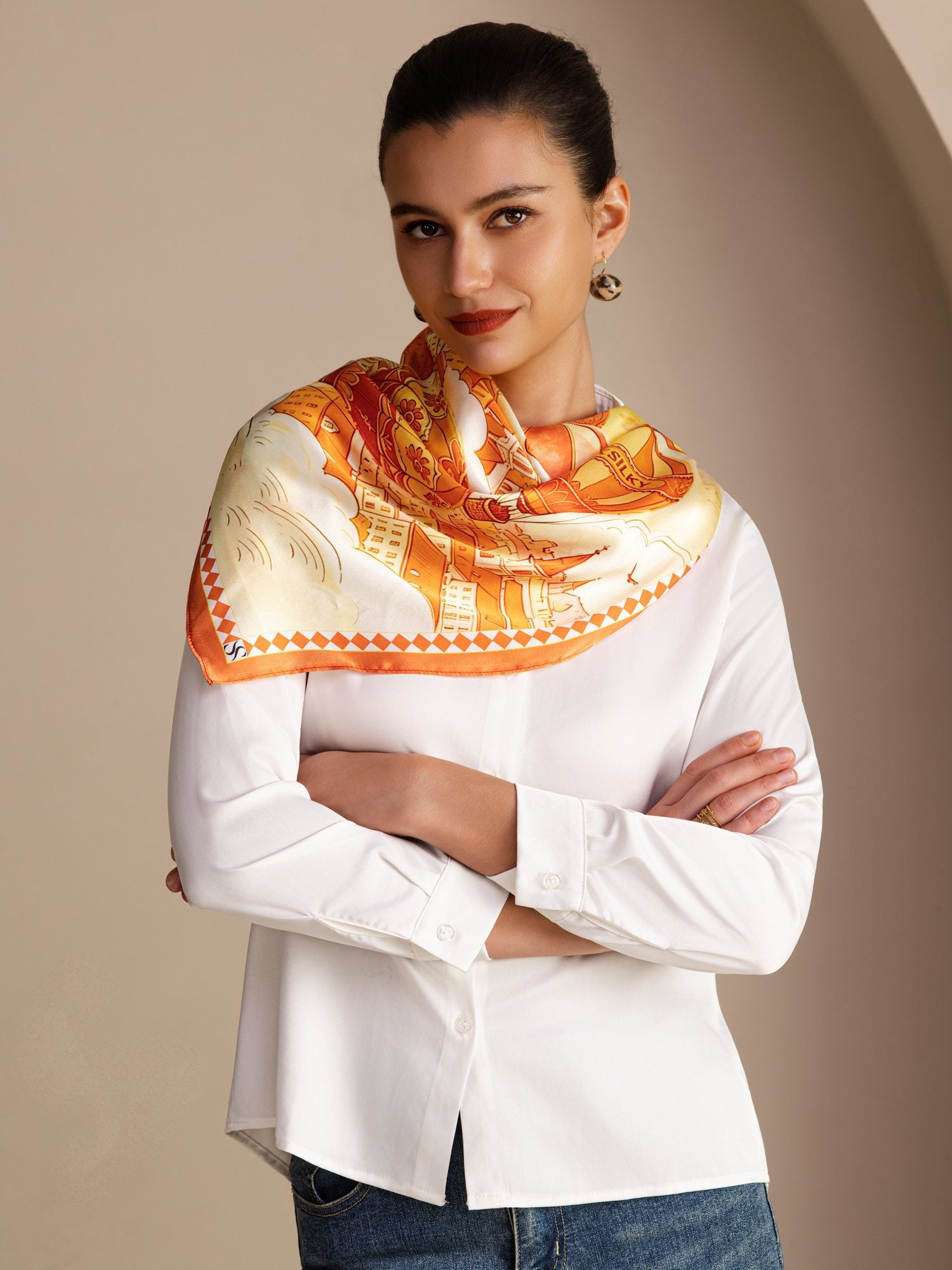 [Gul Ballong] SilkSilky-SE Scarf 002
