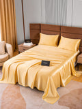 SilkSilky SE 22Momme Rent Silke Bedding Set Champagne 002