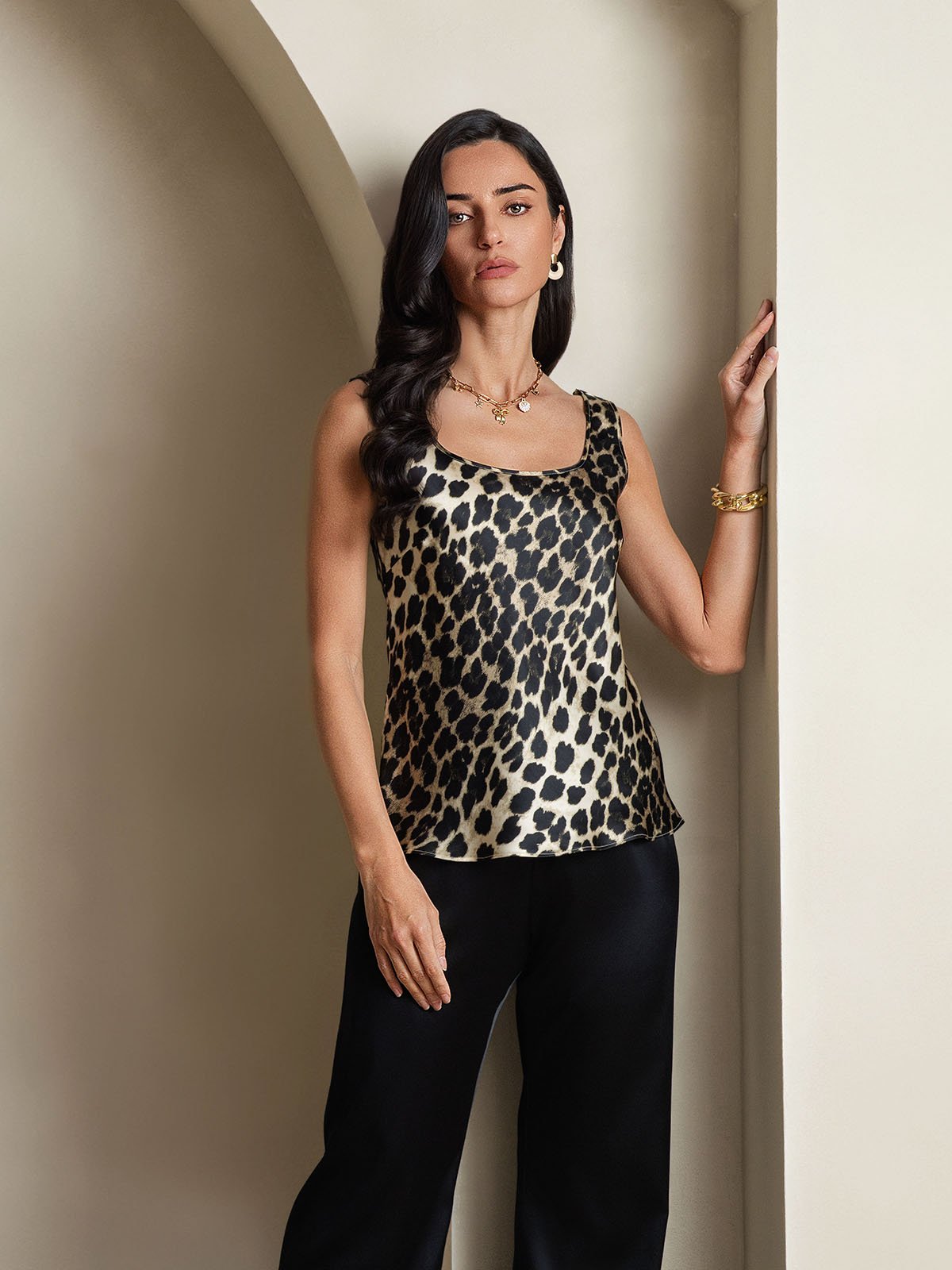 [Leopard] SilkSilky-SE 19Momme Silke Camisoles 005,