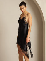 [Svart] SilkSilky-SE Rent Silke Dress 007