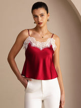 [Vin] SilkSilky-SE Spaghetti Strap V Neck Cami Toppar 001