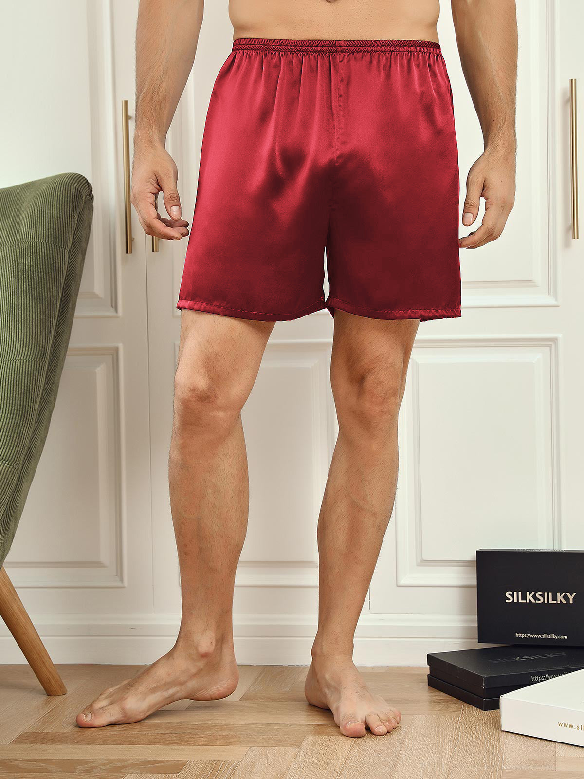 [Vin] SilkSilky-SE 19Momme Mens Sleep Bottoms 001