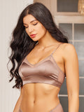 SilkSilky SE Silke Stickad Bra Kaffe 002