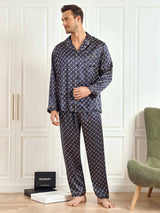 [Marin Kedja] SilkSilky-SE Long Sleeve Lapel Collar Herr Pyjama 006