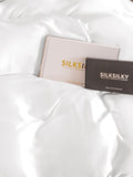 SilkSilky SE 22Momme Rent Silke Duvet Cover Vit 004