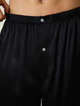 [Svart] SilkSilky-SE Men's Sleep Shorts 006