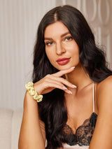 [Ljusgul] SilkSilky-SE Scrunchie 004