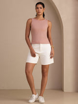 [Rosa] SilkSilky-SE Sleeveless Round Neck Cami Toppar 007