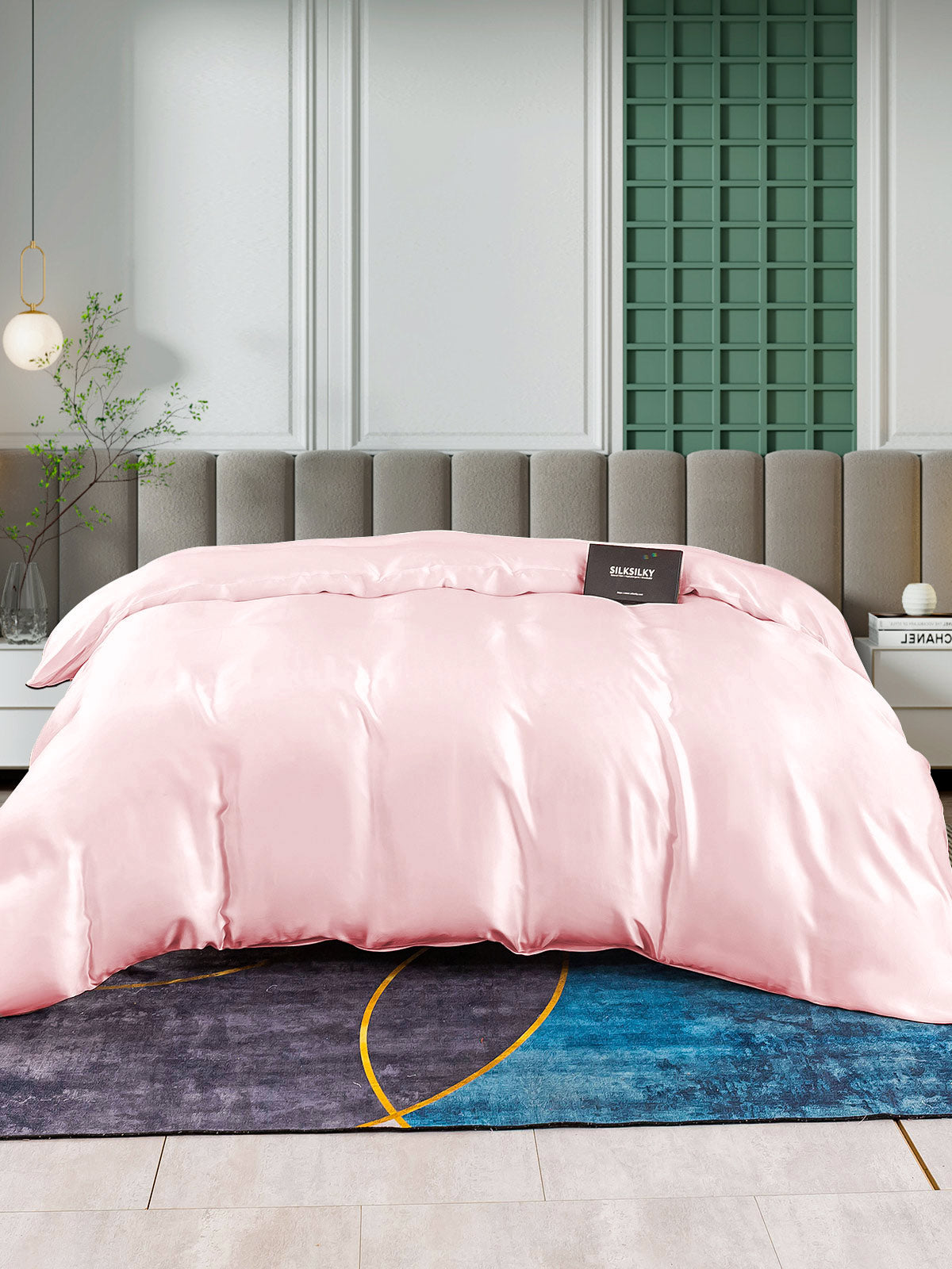 SilkSilky SE 25Momme Rent Silke Duvet Cover Rosa 003