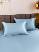 [Ljusblå] SilkSilky-SE 19Momme Rent Silke Pillowcase 003