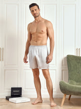 [Silver] SilkSilky-SE Men's Sleep Shorts 006