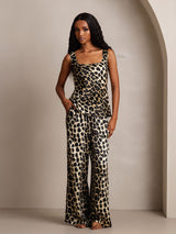 [Leopard] SilkSilky-SE Rent Silke Camisole Set 004,