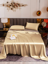 [Beige] SilkSilky-SE 19Momme Bäddset 002