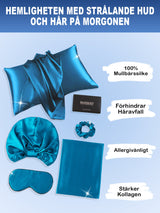 [Kungsblått] SilkSilky-SE 19Momme Rent Silke Pillowcase Set 002