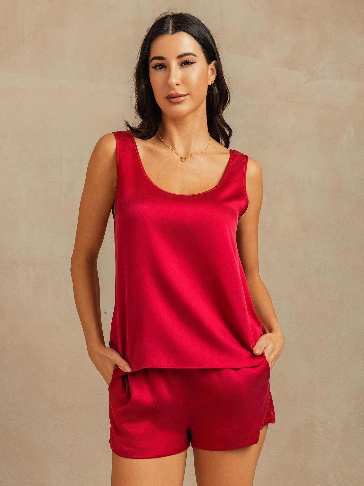 [Vin] SilkSilky-SE 19Momme Silke Womens Pajamas 001