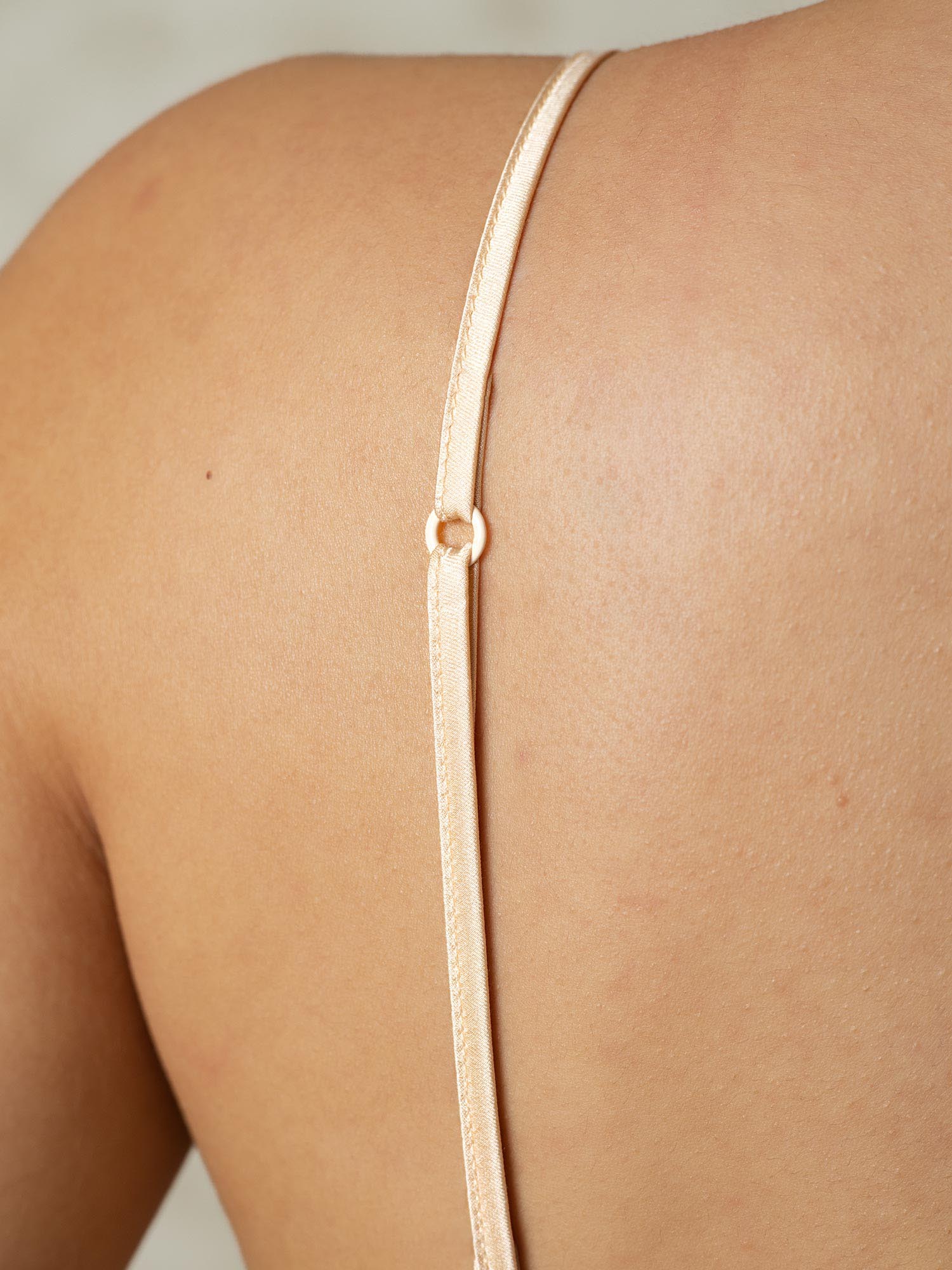 [Tan] SilkSilky-SE Silke Stickad Bra 005