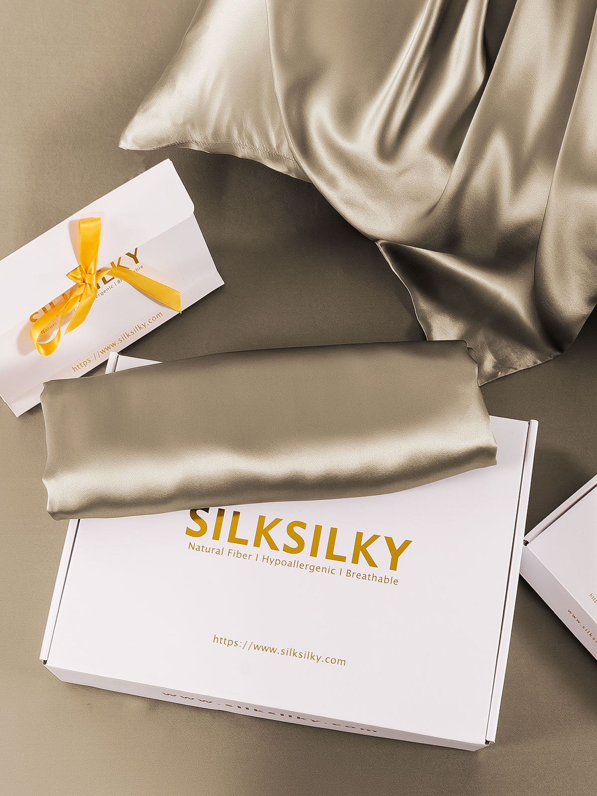[Kaki] SilkSilky-SE 22Momme Rent Silke Pillowcase 005
