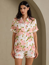 [Vit Pion] SilkSilky-SE Short Sleeve Notch Collar Dam Pyjama 004