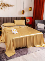 [Champagne] SilkSilky-SE 19Momme Bäddset 004