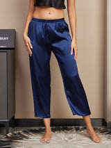 [Mörkblå] SilkSilky-SE Women's Sleep Pants 003