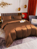 SilkSilky SE 19Momme Rent Silke Bedding Set Kaffe 003