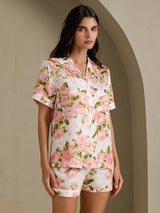 [Vit Pion] SilkSilky-SE Short Sleeve Notch Collar Dam Pyjama 003