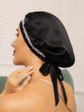 SilkSilky-SE Rent Silke Sleep Cap Svart 003