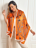 SilkSilky SE Rent Silke Scarf Orange 004