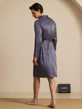 [Marin Ginkgo] SilkSilky-SE Long Sleeve V Neck Herr Morgonrock 002