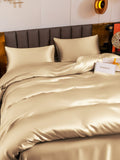 SilkSilky SE 19Momme Rent Silke Bedding Set Beige 004