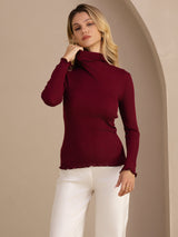 [Vin] SilkSilky-SE Long Sleeve Turtle Neck Dam T-Shirt 004