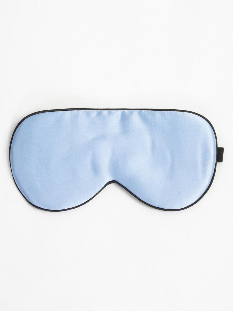 [Ljusblå] SilkSilky-SE 19Momme Rent Silke Eye Mask 006