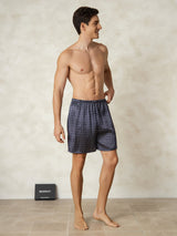 [Marin Ginkgo] SilkSilky-SE Men's Sleep Shorts 005