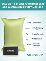 [Mintgrön] SilkSilky-SE 19Momme Rent Silke Pillowcase 003