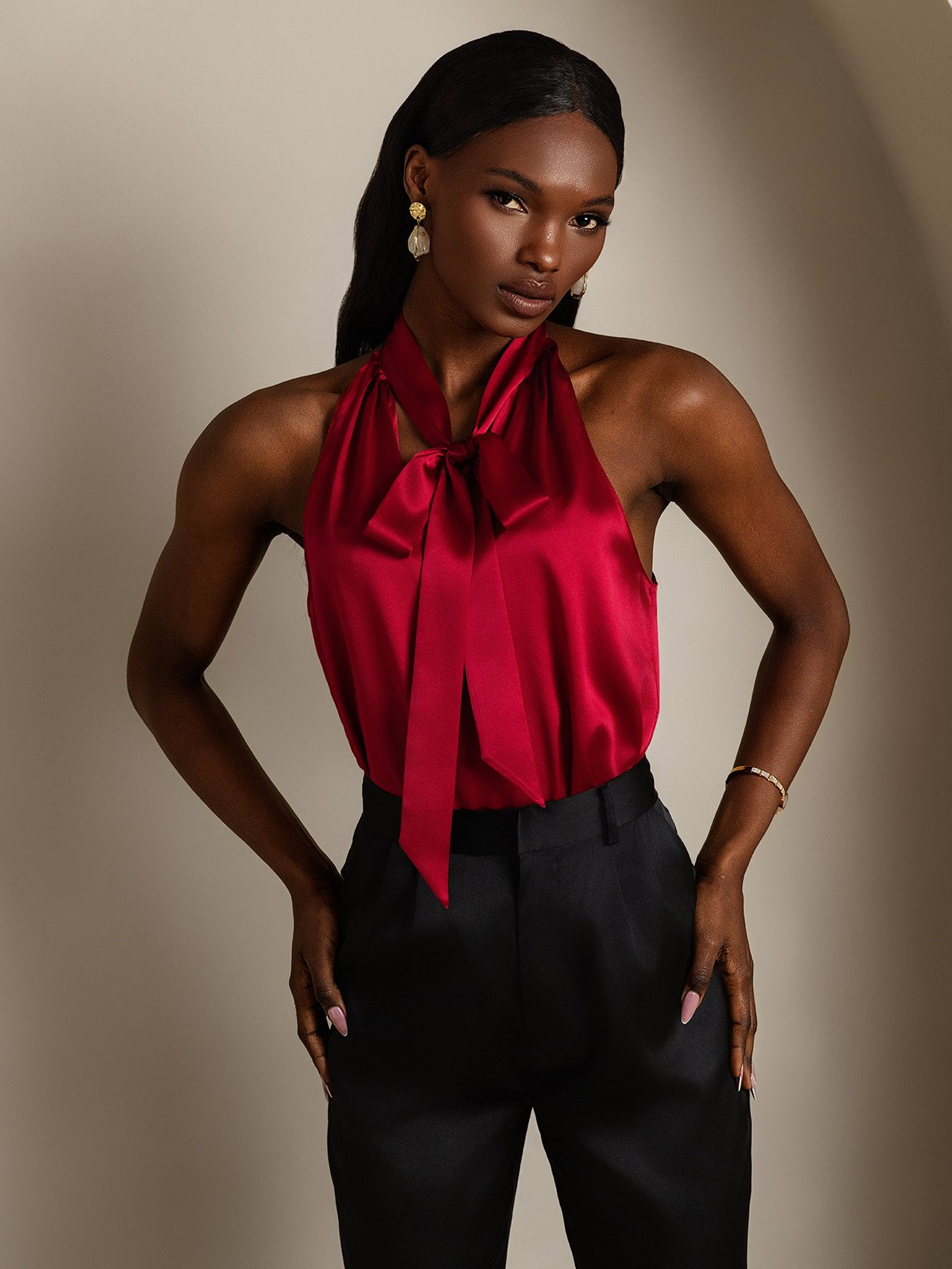 [Vin] SilkSilky-SE 19Momme Silke Womens Shirt 004