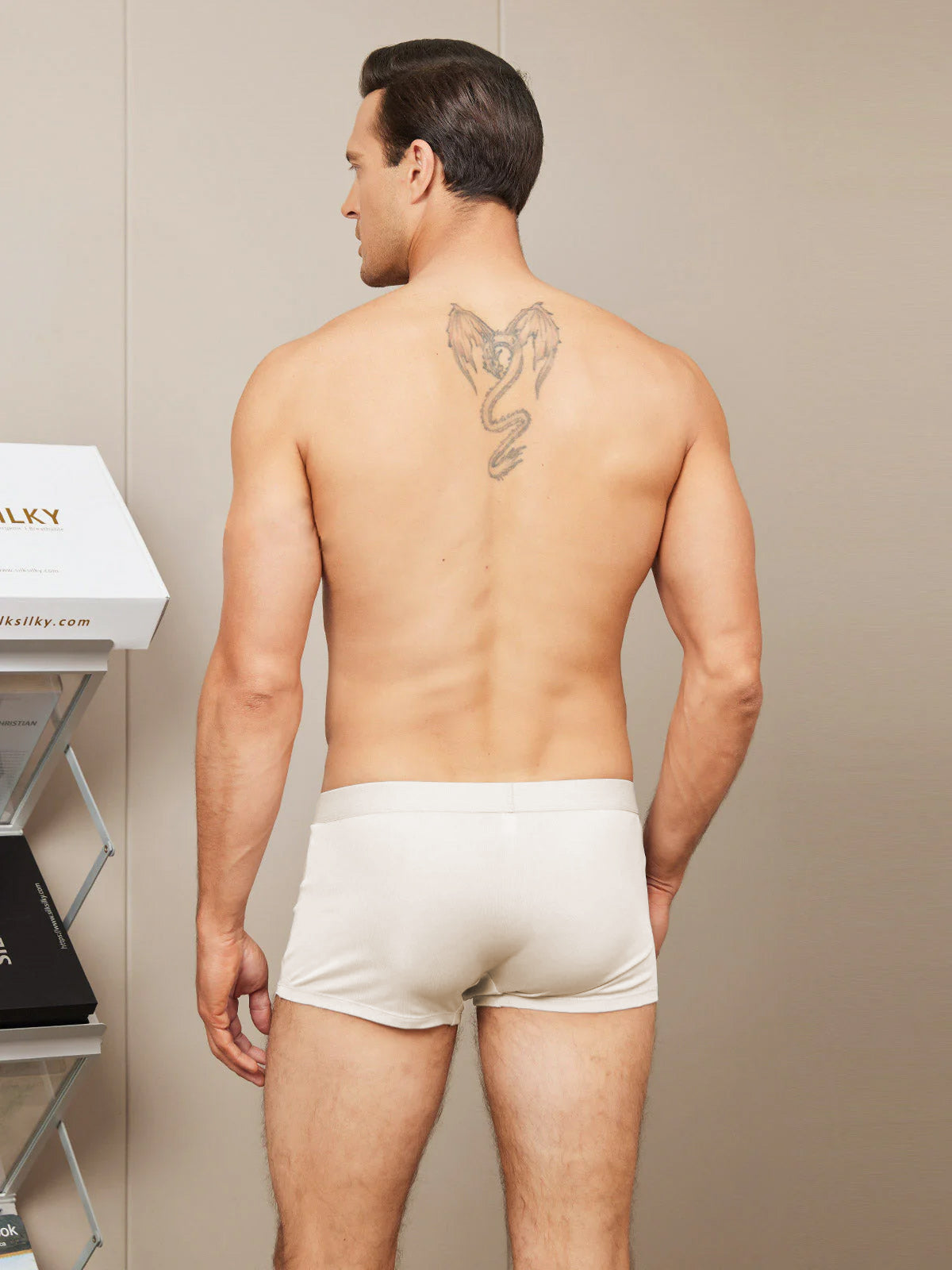 [Beige] SilkSilky-SE Rent Silke Mens Underwear 002