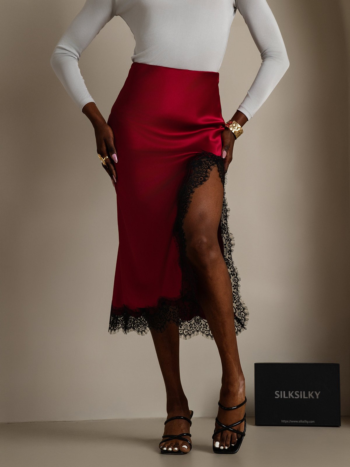 [Vin] SilkSilky-SE 19Momme Silke Skirt 003